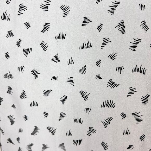 Loft Womens S Minimalist Career Artsy Novelty Preppy Whimsical Eyelash Blouse - Picture 5 of 12